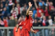 Robert Lewandowski five goals nine minutes Wolfsburg